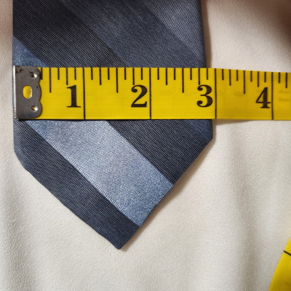Vintage Sears Men's Store Blue Striped 57‎ Inch Tie - Picture 6 of 6